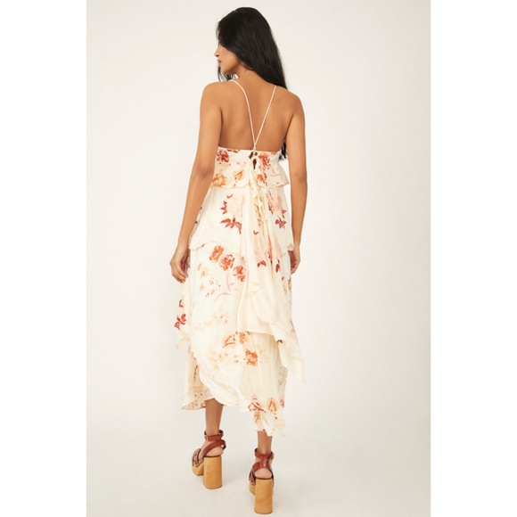 NEW Free People Audrey Dress Copper Rose Combo Small - Picture 3 of 17